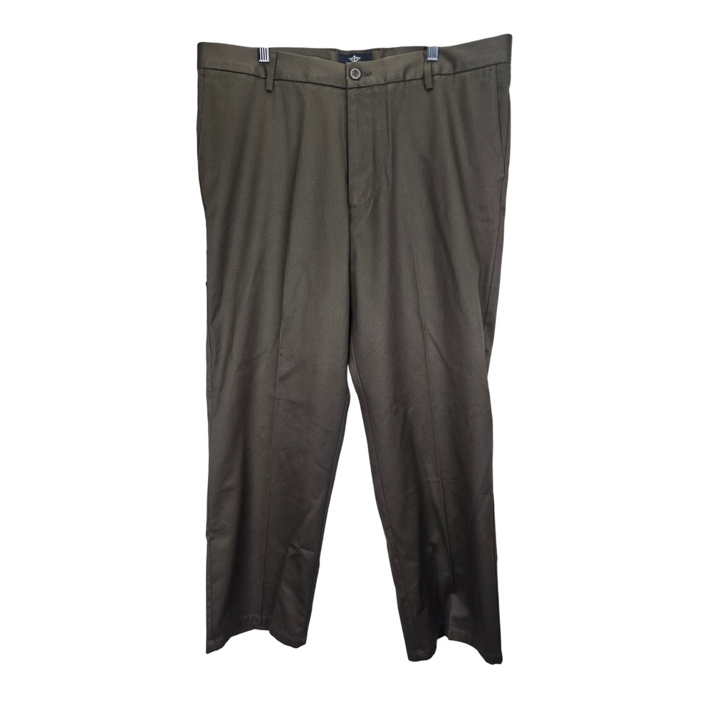 NWT Dockers Signature‎ Khaki Straight Fit D2 Pleated Mens Pants W38 L30 Preppy